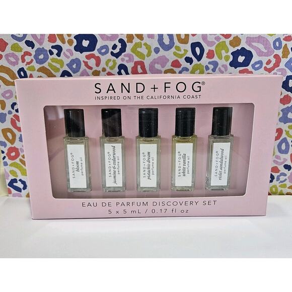 Sand+Fog Parfum Exploratory Parfum Oil Rollerball Set Discovery Set 5 Oil Rolls - Picture 1 of 7
